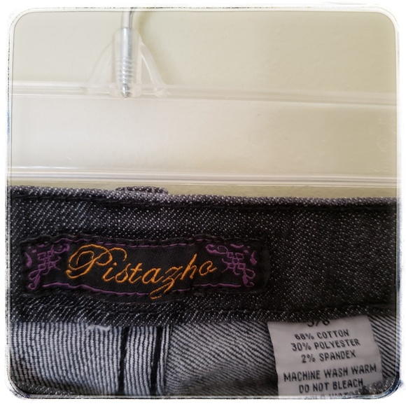 Pistazho Distressed Wide Bottom Jeans size 5/6 - Picture 3 of 5
